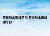 黃桃與水蜜桃區(qū)別 黃桃與水蜜桃哪個(gè)好