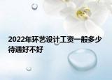 2022年環(huán)藝設(shè)計工資一般多少 待遇好不好