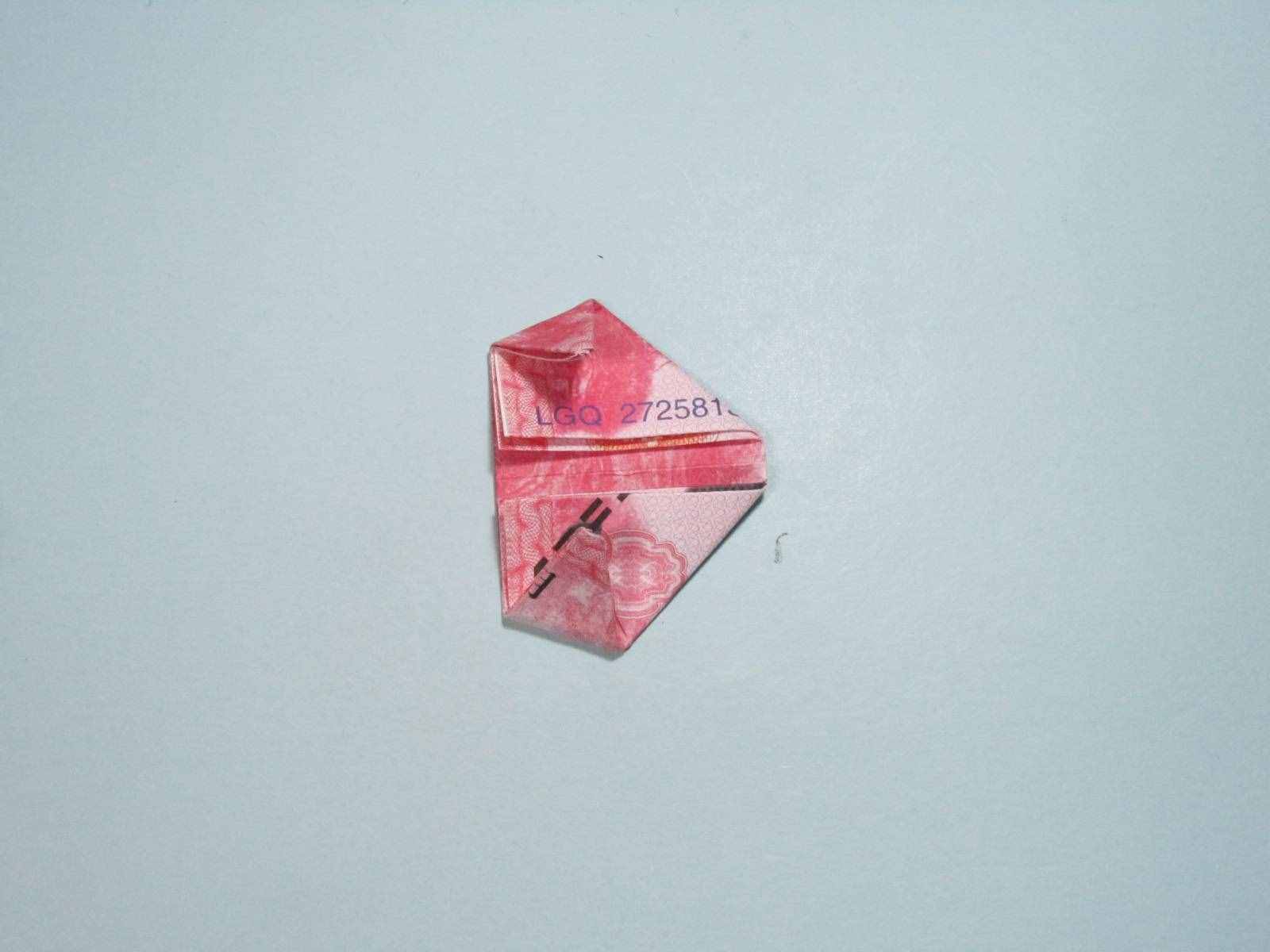 手工折紙愛(ài)心 用錢(qián)折紙立體愛(ài)心詳細(xì)圖解