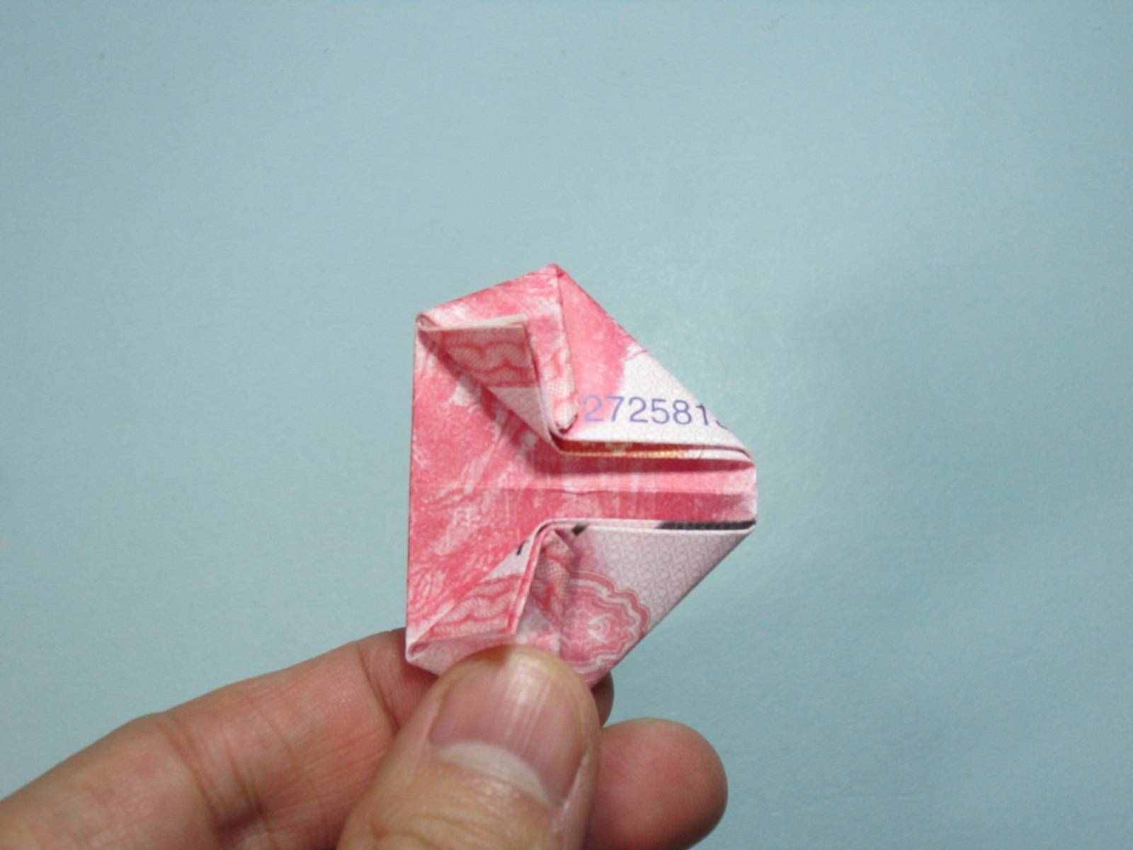 手工折紙愛(ài)心 用錢(qián)折紙立體愛(ài)心詳細(xì)圖解