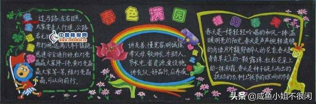 全新“春天”主題黑板報(bào)大全，創(chuàng)意滿滿，簡(jiǎn)單好畫(huà)！
