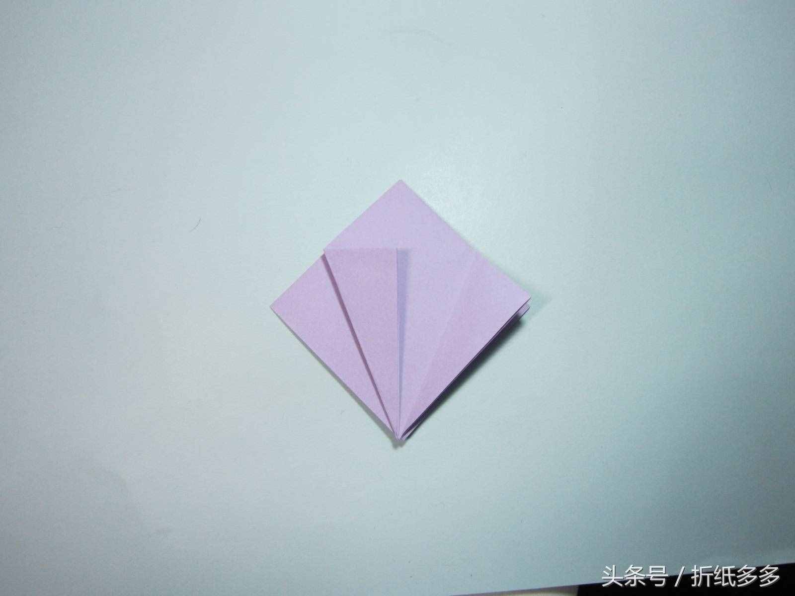 簡單的折紙教程：折紙千紙鶴步驟圖解