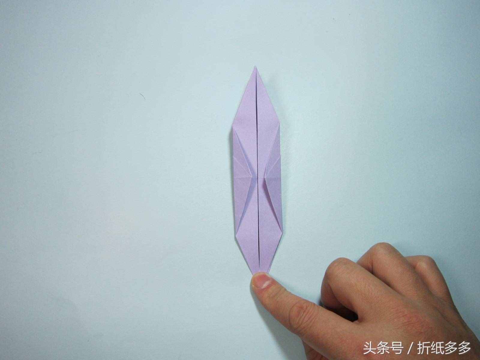 簡單的折紙教程：折紙千紙鶴步驟圖解