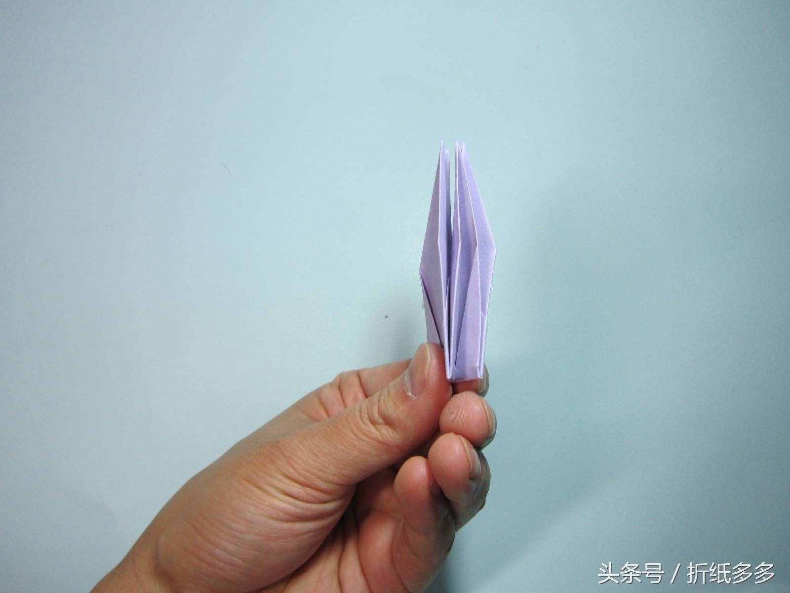 簡單的折紙教程：折紙千紙鶴步驟圖解