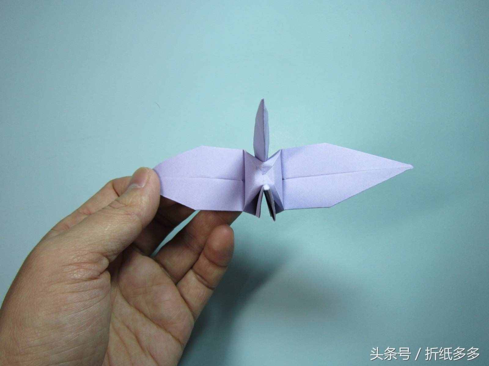 簡單的折紙教程：折紙千紙鶴步驟圖解