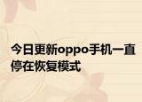 今日更新oppo手機(jī)一直停在恢復(fù)模式