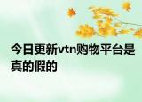 今日更新vtn購物平臺是真的假的