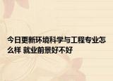 今日更新環(huán)境科學(xué)與工程專業(yè)怎么樣 就業(yè)前景好不好