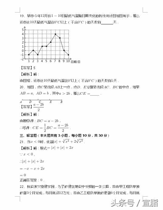 七年級(jí)數(shù)學(xué)人教版總復(fù)習(xí)專項(xiàng)測(cè)試題(一)