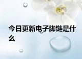 今日更新電子腳鏈是什么
