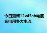 今日更新12v45ah電瓶充電用多大電流