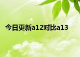 今日更新a12對比a13