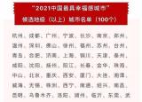 今日更新最具幸福感城市排名!（中國最具幸福感城市出爐!）