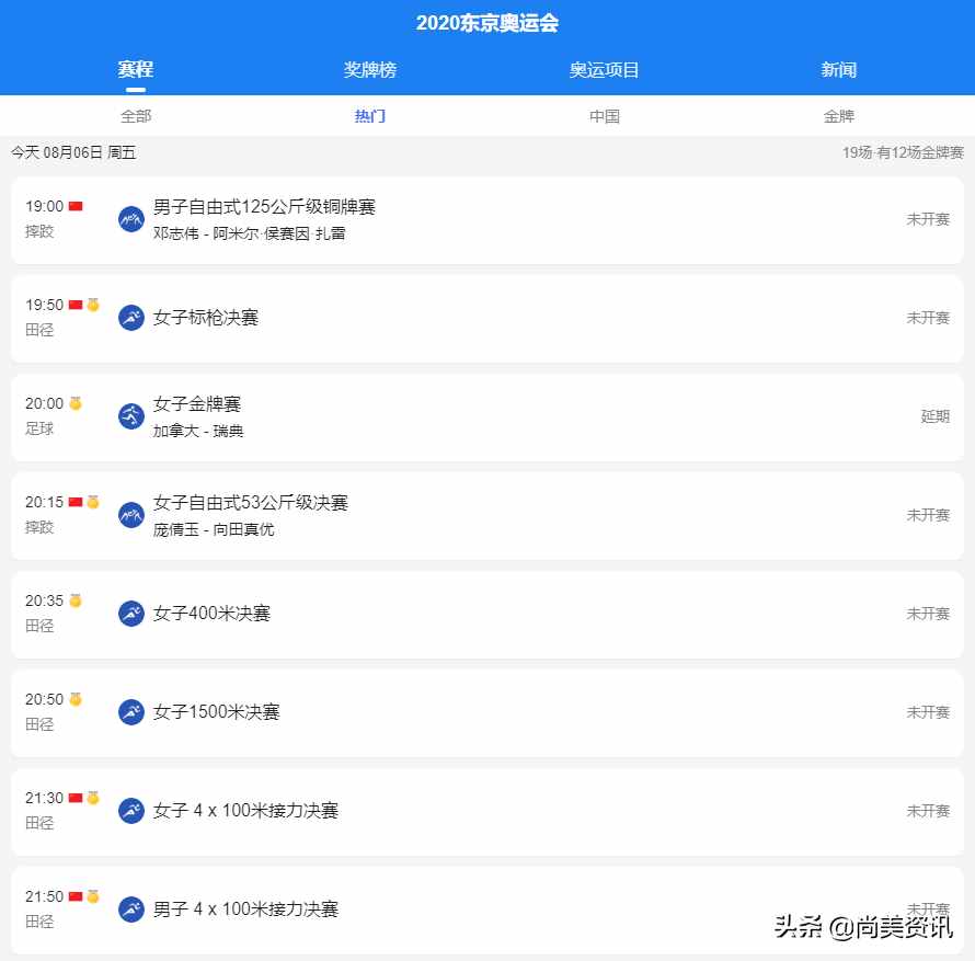 未來(lái)3日奧運(yùn)會(huì)賽程安排明細(xì)，8月8日閉幕，中國(guó)還能奪得多少金？