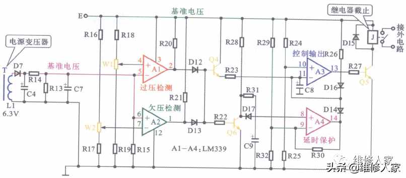 普通空調(diào)過壓保護(hù)電路原理分析