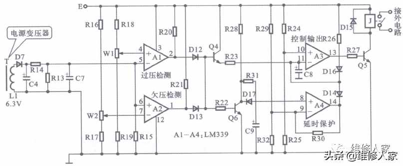 普通空調(diào)過壓保護(hù)電路原理分析