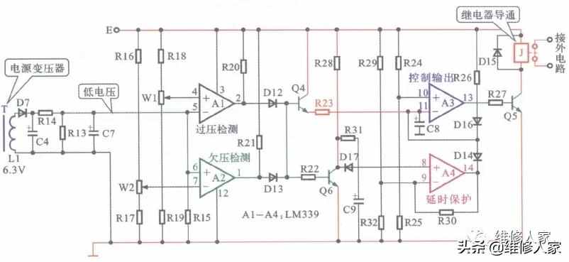 普通空調(diào)過壓保護(hù)電路原理分析
