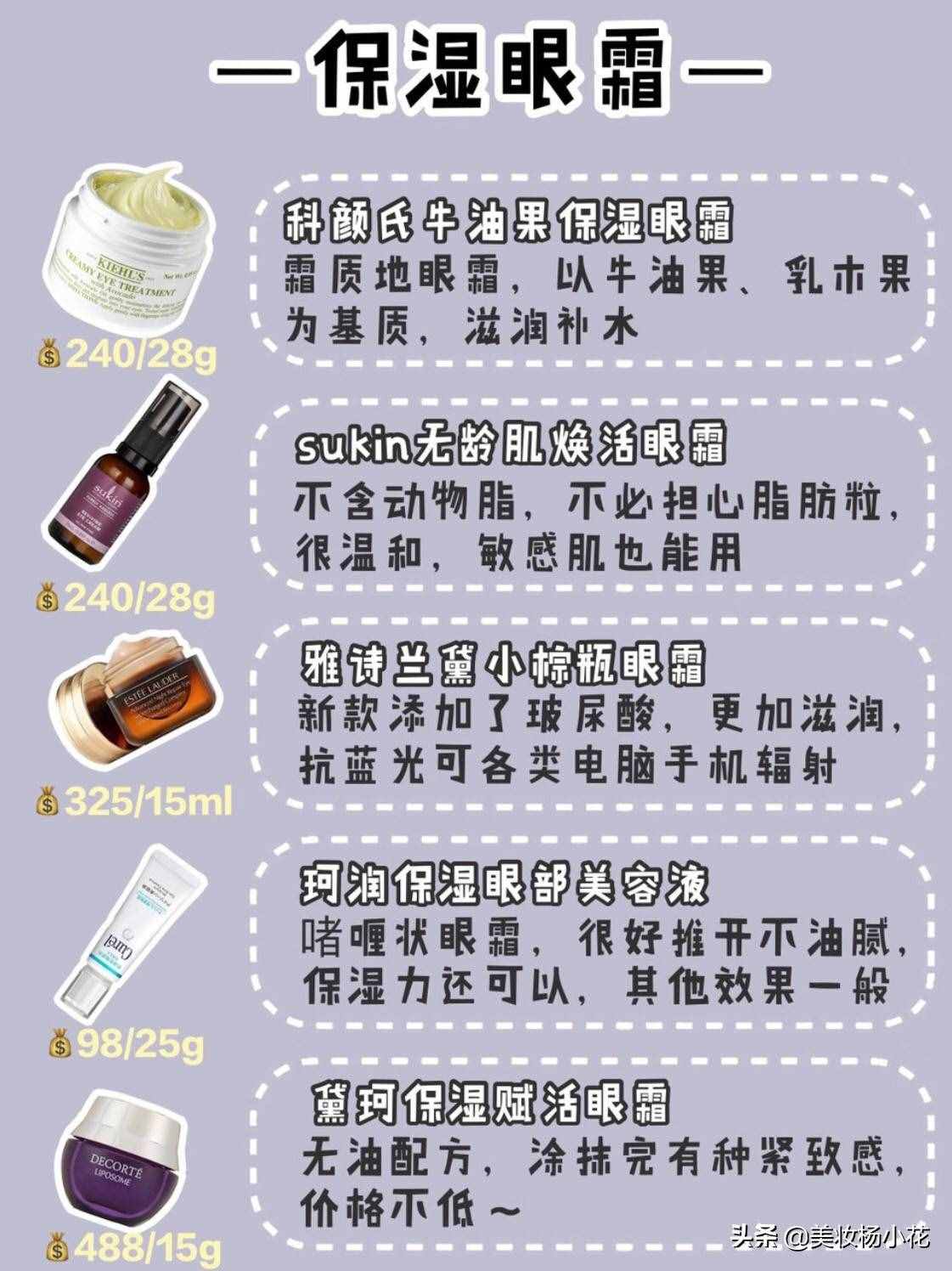 2019年口碑最好的20款眼霜，保濕、去皺、去黑眼圈、抗老眼霜解析