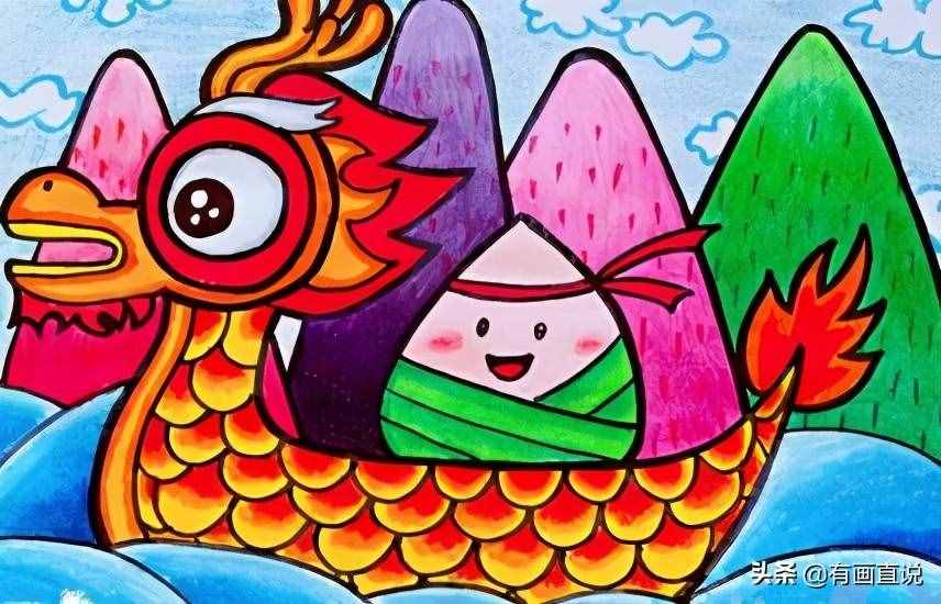 分享端午節(jié)主題手抄報(bào)，創(chuàng)意兒童畫，簡筆畫38例，收藏備用吧