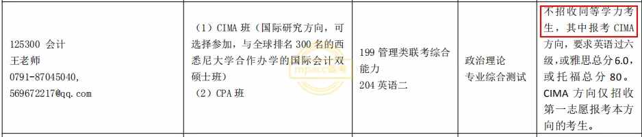 什么是同等學力？不招收同等學力的10所MPAcc院校你要知道