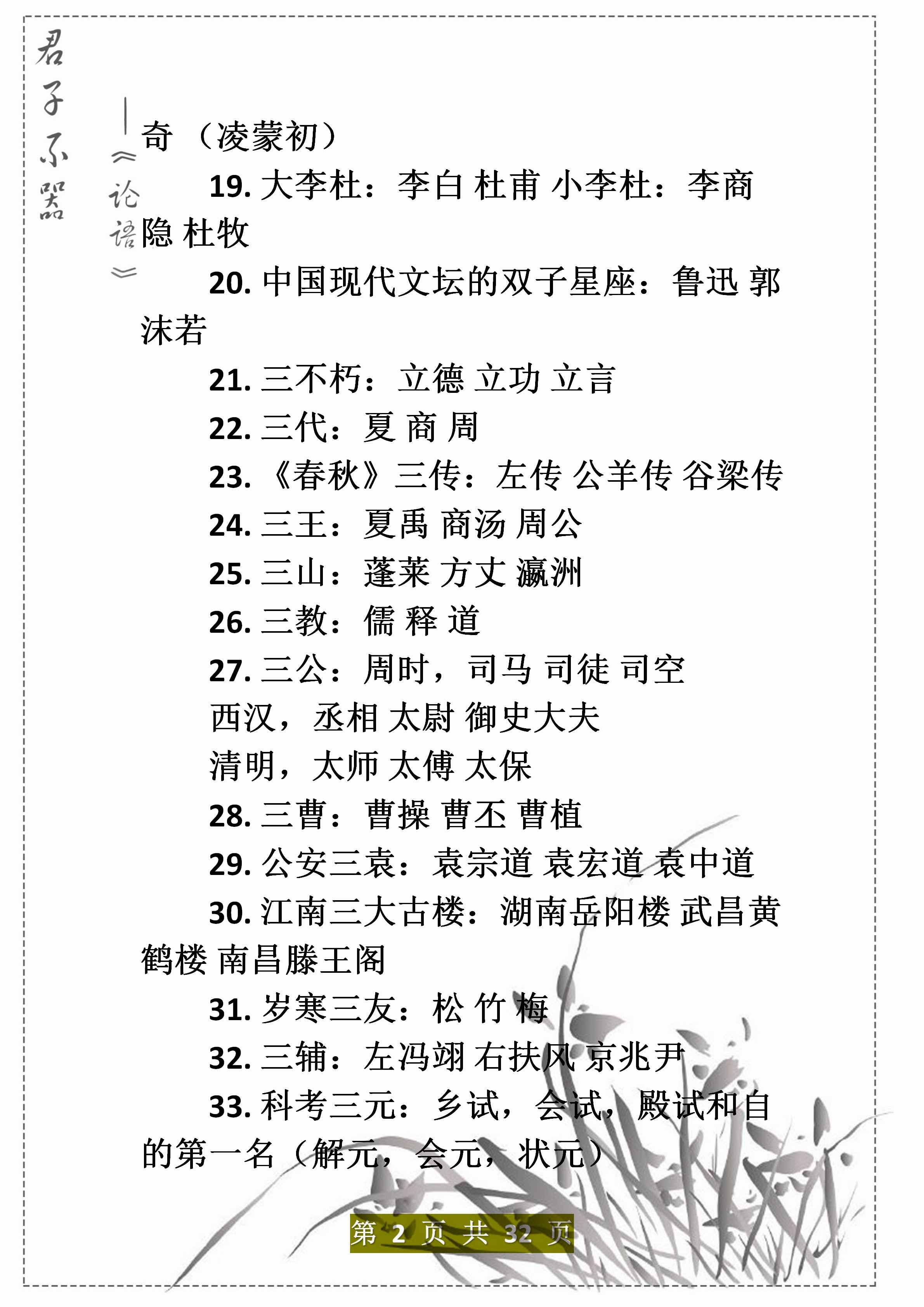 老教師精心整理：5000年的文學(xué)常識(shí)題，打印背熟了，3年不下128