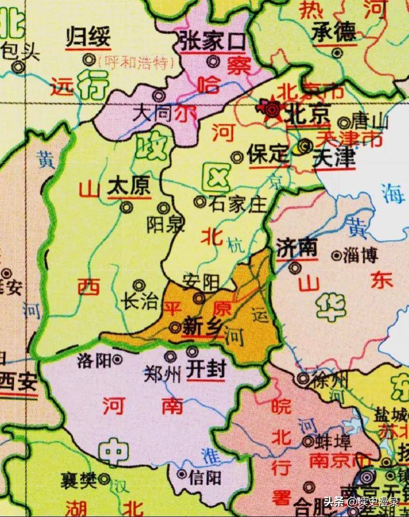 黃河以南是河南，黃河以北是河北，可兩省的分界線卻不是黃河