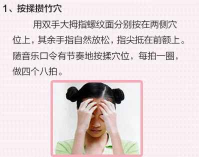 眼保健操穴位圖解，別在按錯啦！