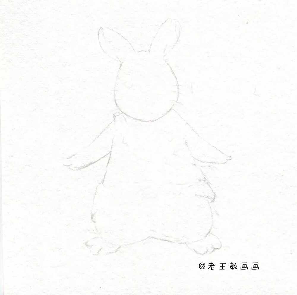 中秋節(jié)，教你畫一只簡筆畫小玉兔
