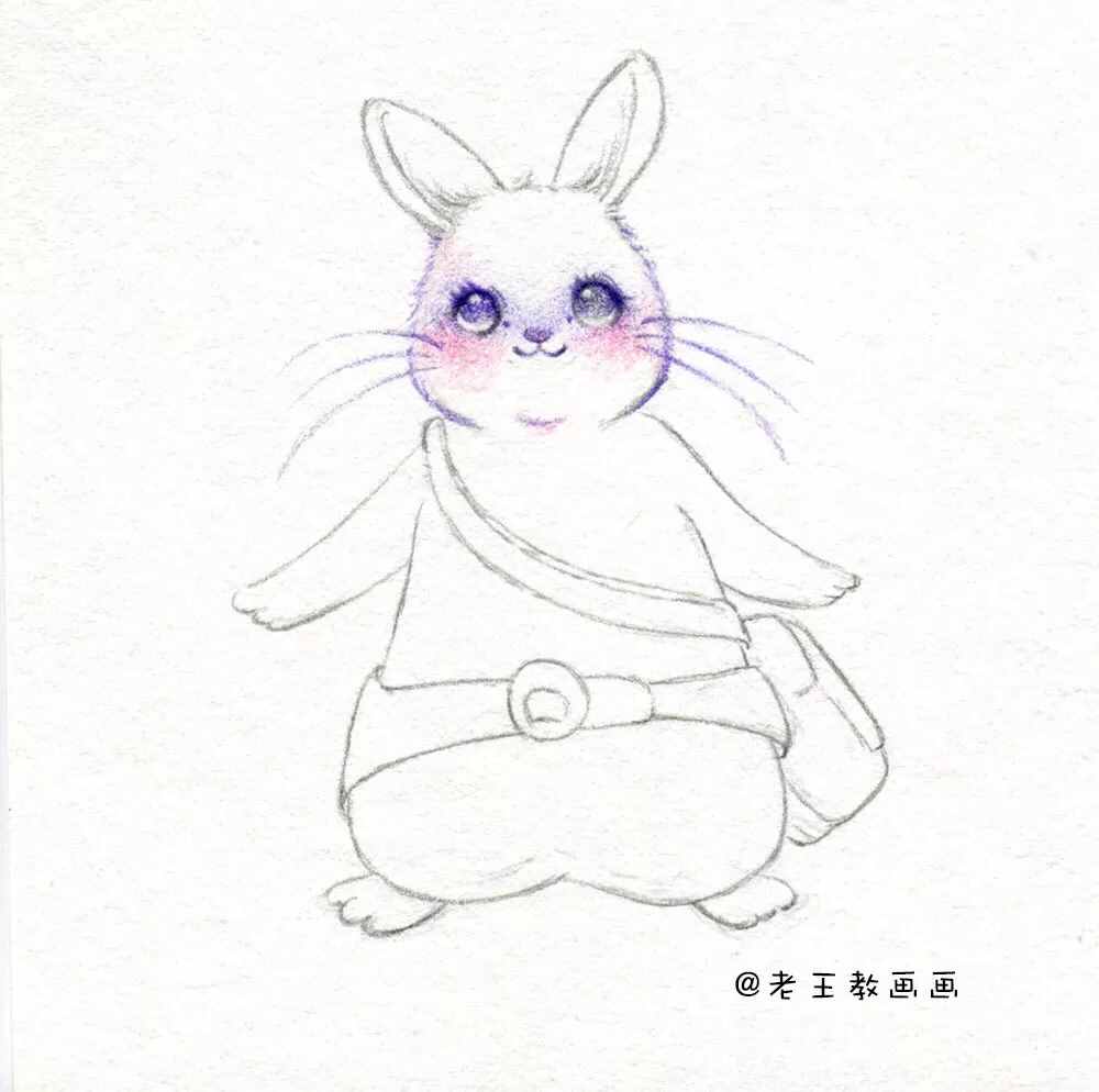 中秋節(jié)，教你畫一只簡筆畫小玉兔