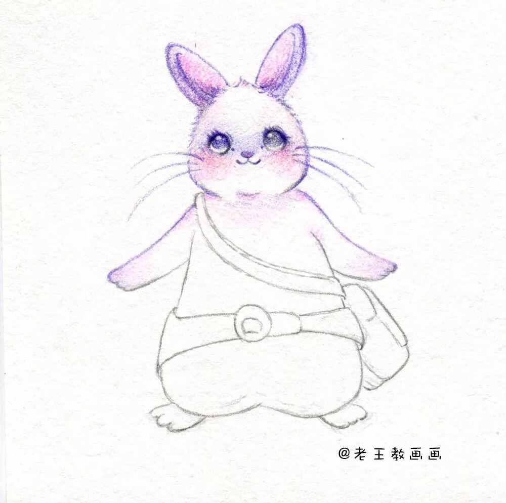 中秋節(jié)，教你畫一只簡筆畫小玉兔