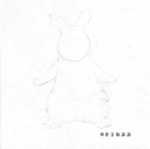 中秋節(jié)，教你畫一只簡筆畫小玉兔
