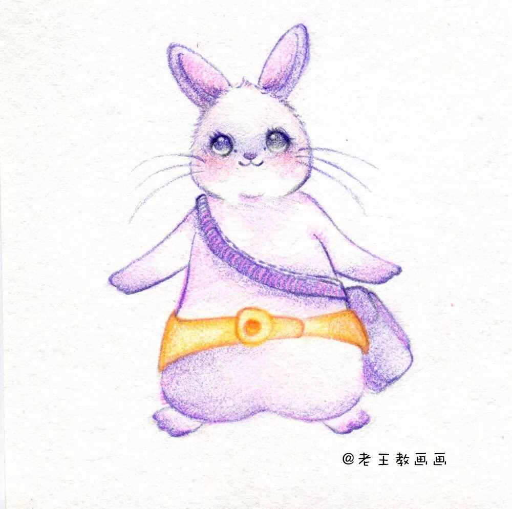 中秋節(jié)，教你畫一只簡筆畫小玉兔