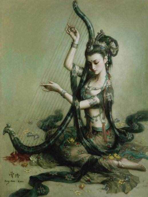 【大美油畫】曾浩的敦煌飛天