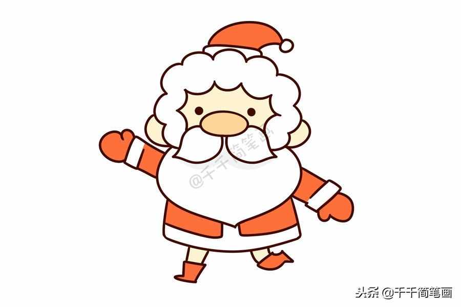 兒童輕松學(xué)畫10種圣誕老人簡(jiǎn)筆畫