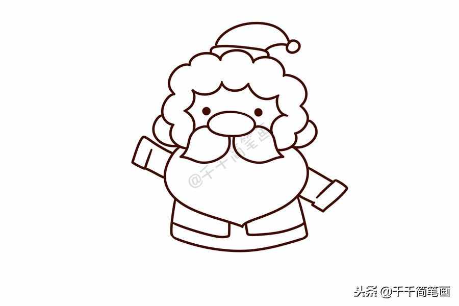 兒童輕松學(xué)畫10種圣誕老人簡(jiǎn)筆畫