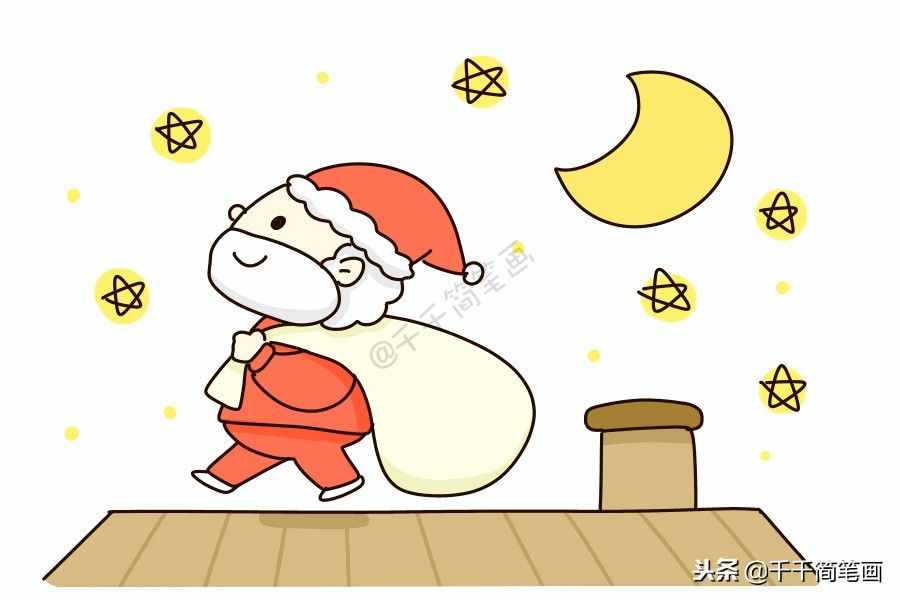 兒童輕松學(xué)畫10種圣誕老人簡(jiǎn)筆畫