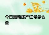 今日更新房產(chǎn)證號怎么查
