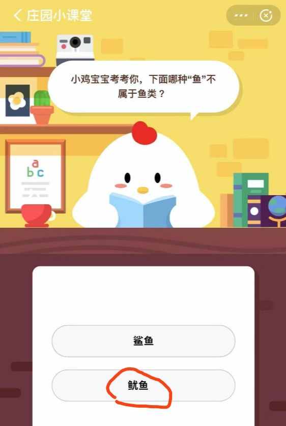 下面哪種魚不屬于魚類？螞蟻莊園12月4日支付寶答案 鯊魚和魷魚哪種不屬于魚類？