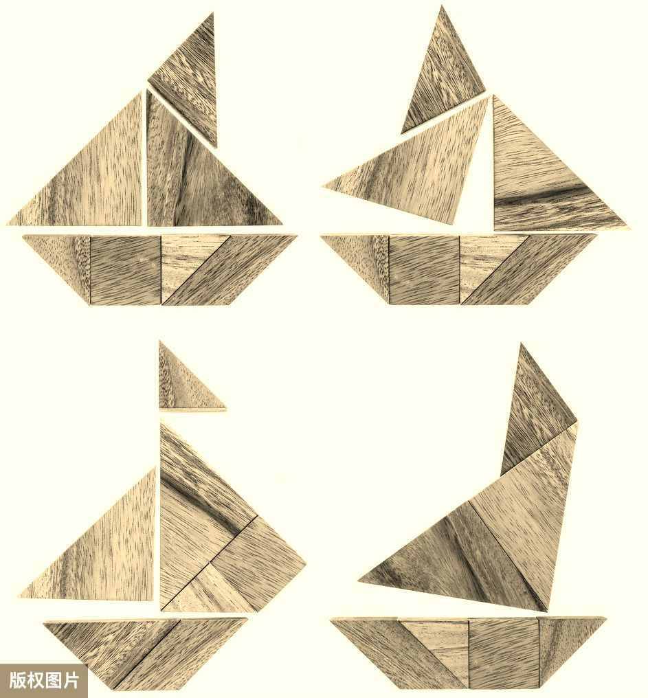 自制七巧板，七巧板的做法，親子七巧板制作