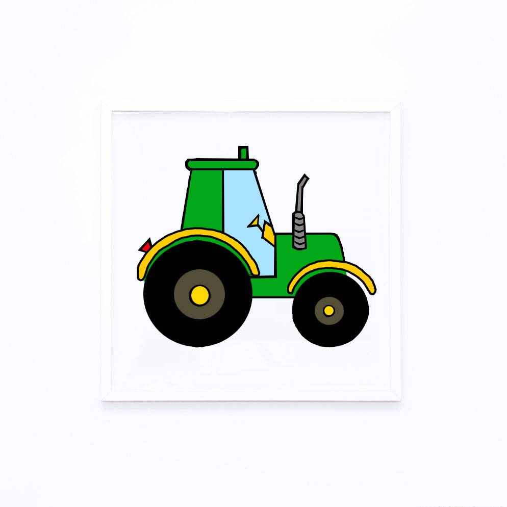 如何畫(huà)拖拉機(jī)簡(jiǎn)筆畫(huà)