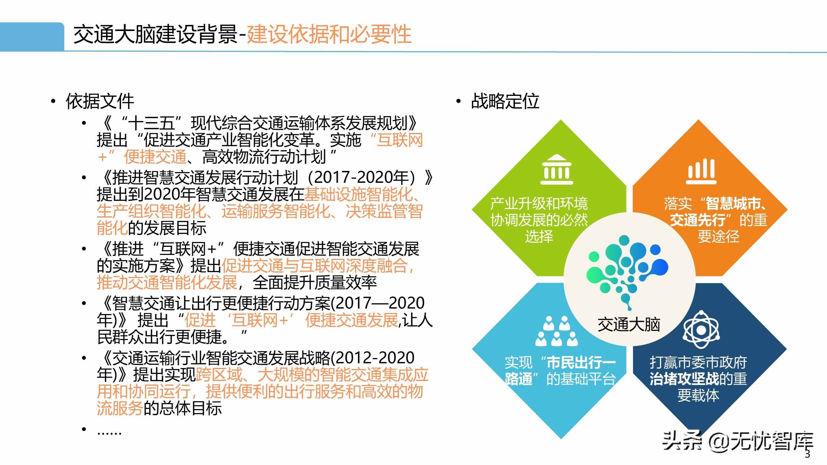 智慧交通解決方案系列——交通大腦解決方案（附PPT全文）