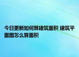 今日更新如何算建筑面積 建筑平面圖怎么算面積