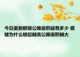 今日更新板樓公攤面積能有多少 板樓為什么樓層越高公攤面積越大