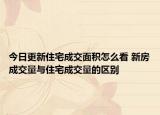 今日更新住宅成交面積怎么看 新房成交量與住宅成交量的區(qū)別