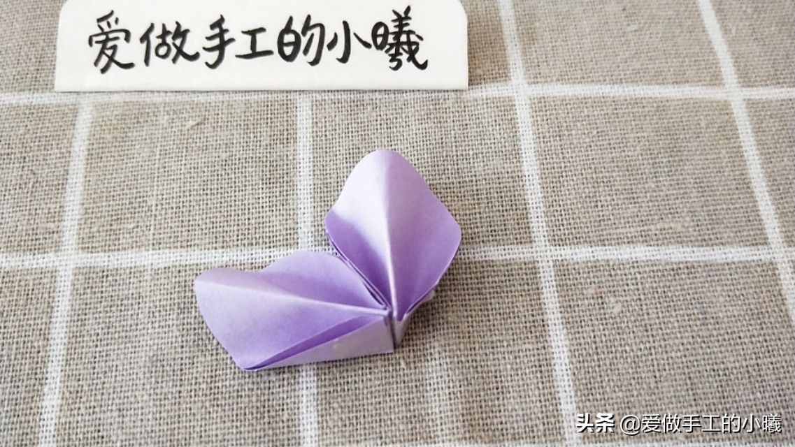 折紙教程：5步完成的可愛小花，簡單漂亮又清新