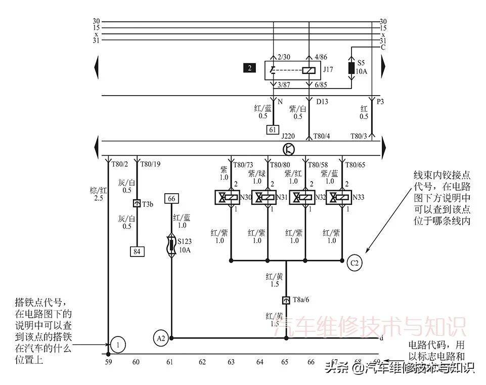 學(xué)看電路圖，先要了解汽車電路圖的畫法規(guī)則