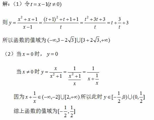高中數(shù)學(xué)“對勾函數(shù)”的圖像和性質(zhì)