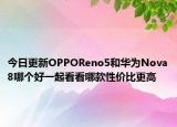 今日更新OPPOReno5和華為Nova8哪個(gè)好一起看看哪款性?xún)r(jià)比更高