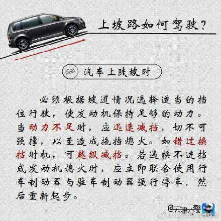 上坡路如何駕駛？