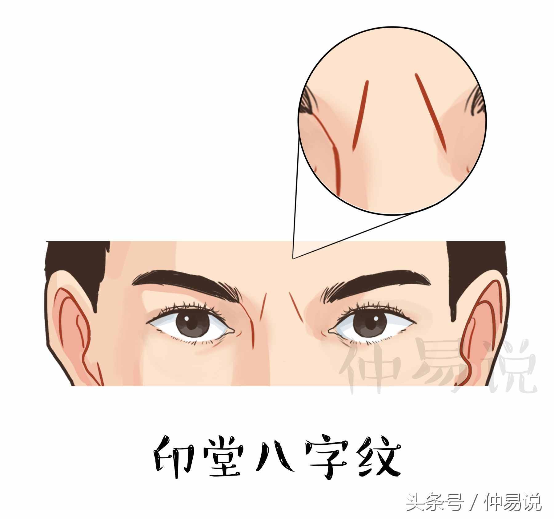 4種印堂的紋路，看你今生是富貴命還是勞碌命